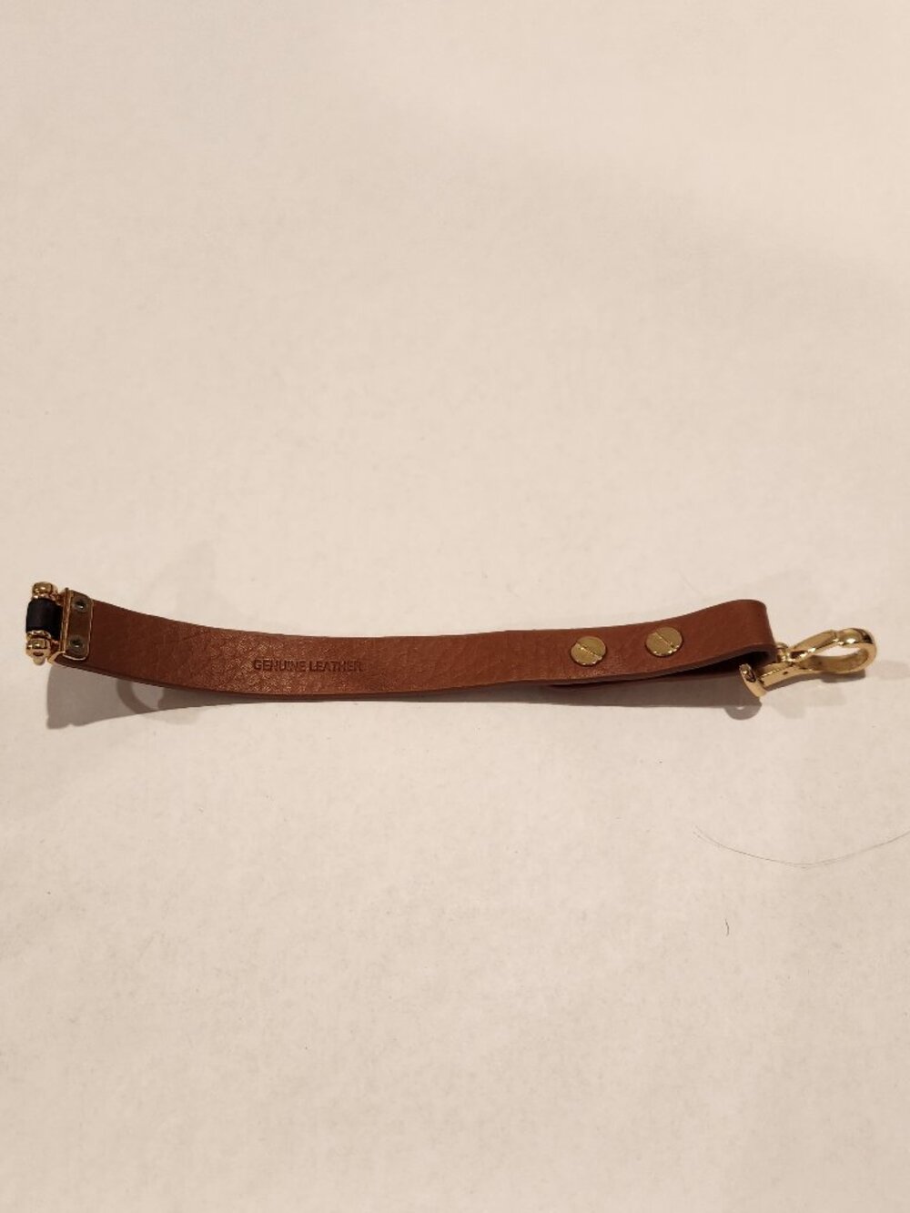 Genuine Leather Horse Bit Clamp Bracelet - Picture 5 of 6